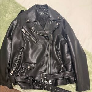 Zara faux Leather Jacket